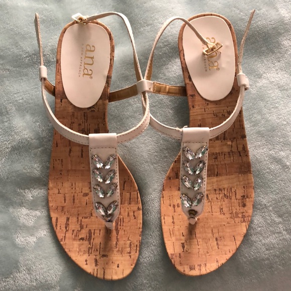 jcpenney Shoes - White Thong Sandals